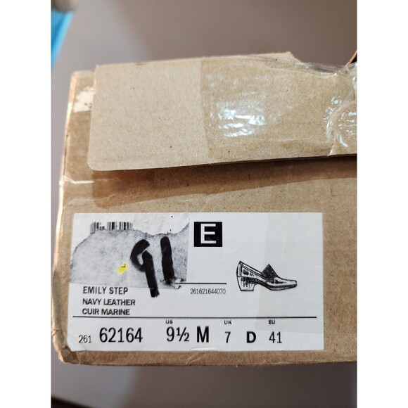 Clarks Women's Collection Emily Step Shoes Blue Size 9.5 NIB Leather - Picture 10 of 10